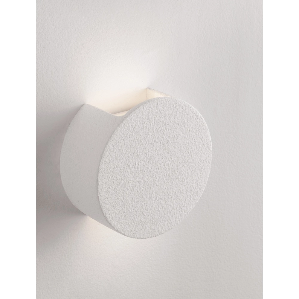 Ronde wandlamp Awa wit Ø 15,5cm Lyora 5212017479266