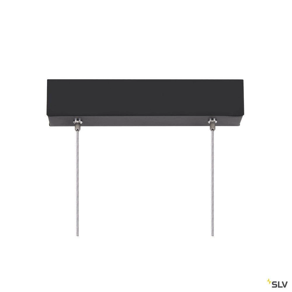 Zwarte hanglamp One Linear 2x10w - 104cm SLV 4024163262682