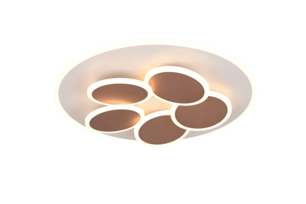 Moderne plafondlamp Mandala roodkoper Ø 48cm