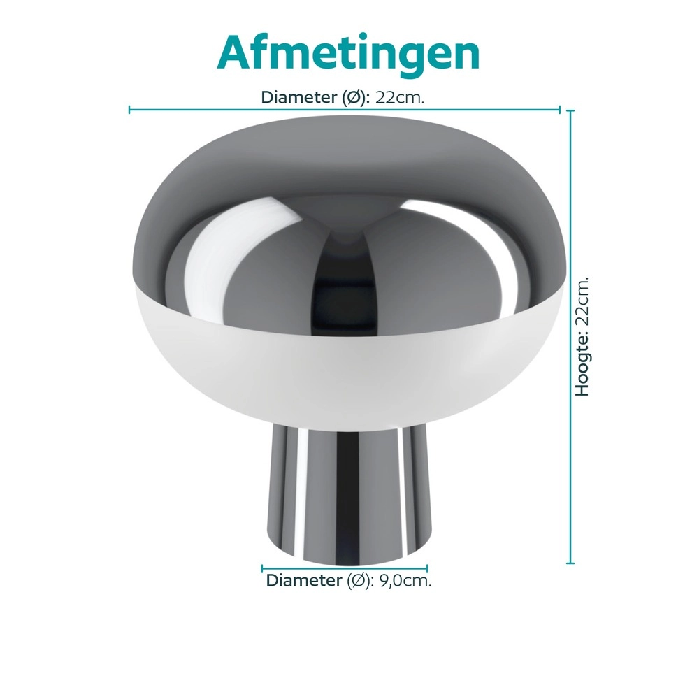 Smart tafellamp Marini-Z chroom Eglo 9008606390373