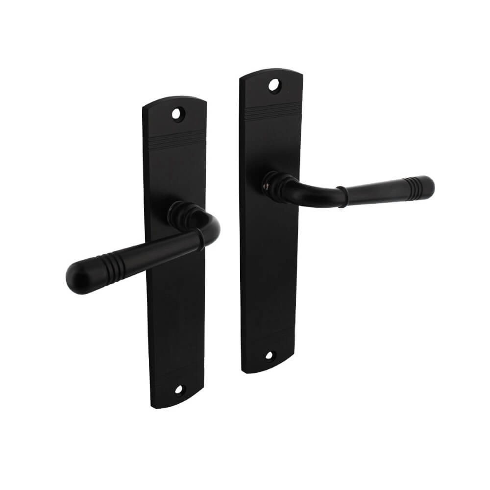 Deurklink Helena blind zwart