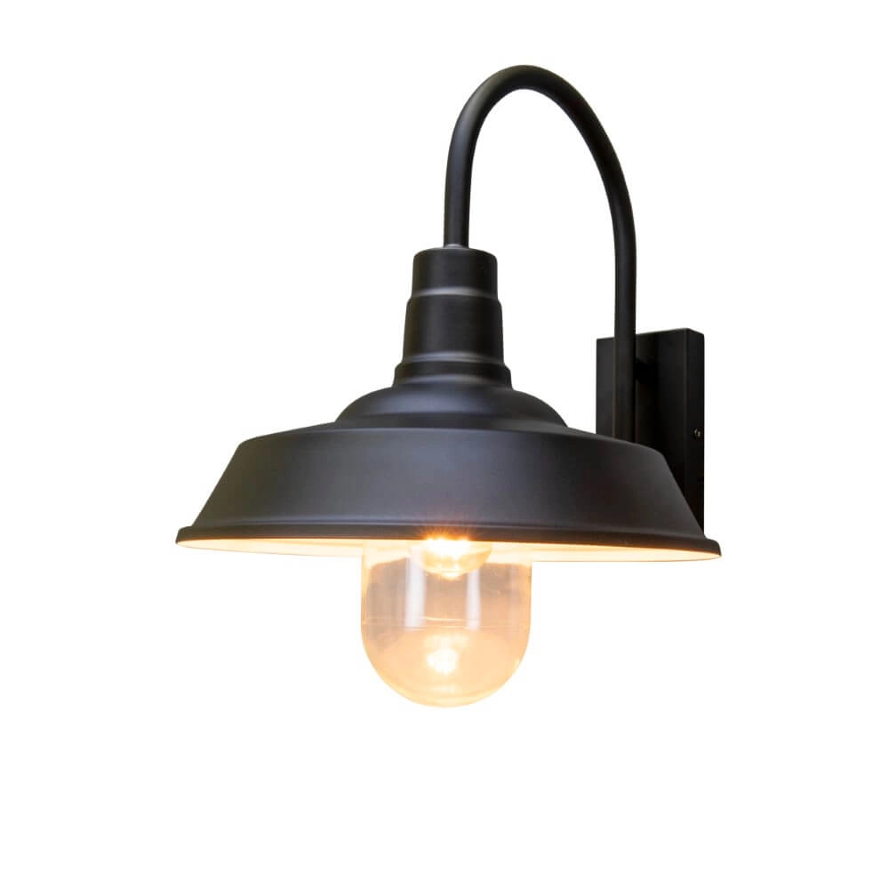 Nostalgische wandlamp Trapani zwart