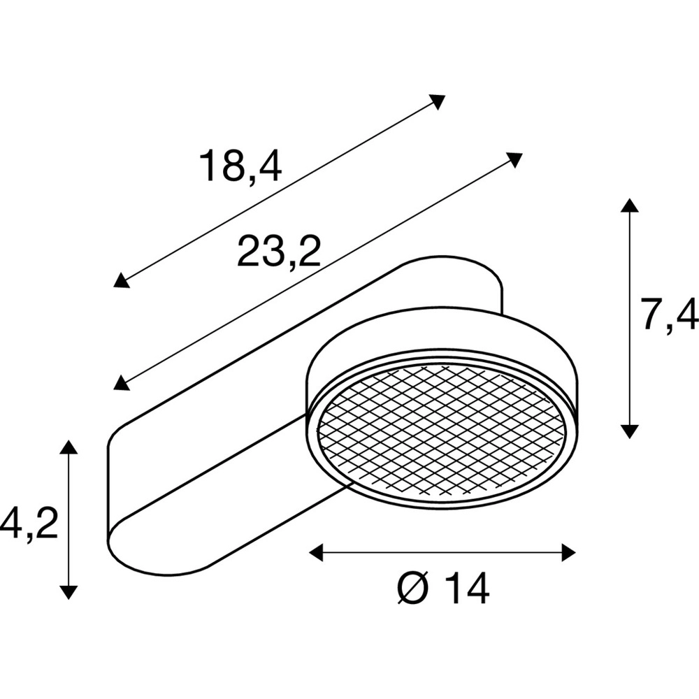 Plafondlamp Grip! Flat wit SLV 4024163304351
