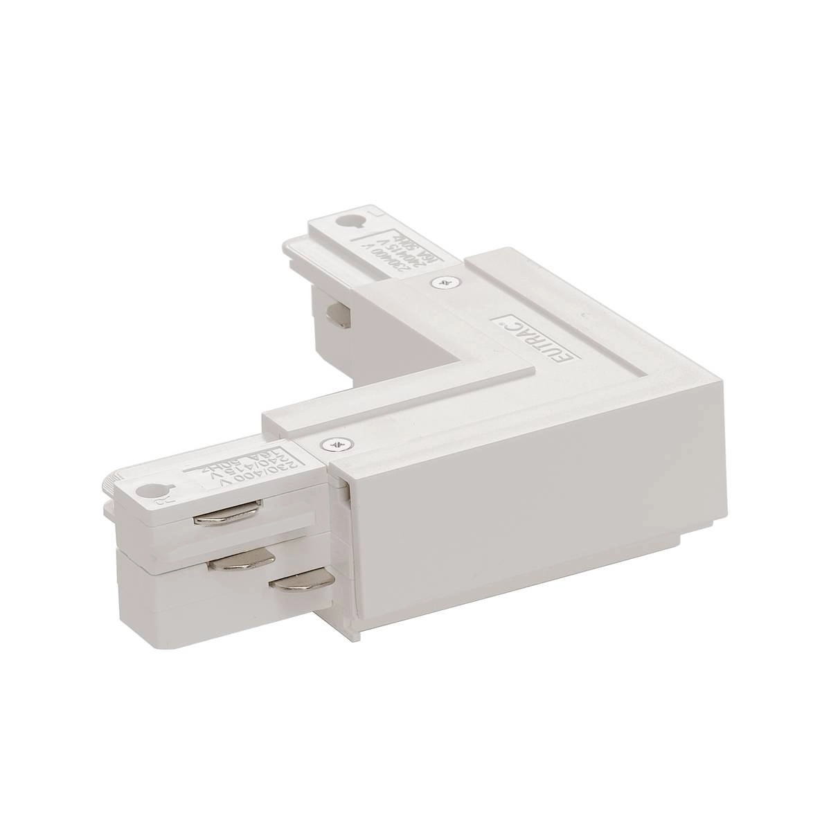 3-fase L-Connector 1 aarde buiten wit