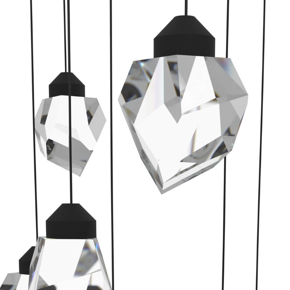 17-lichts hanglamp Sindicat zwart Stars of Light 9008606307111