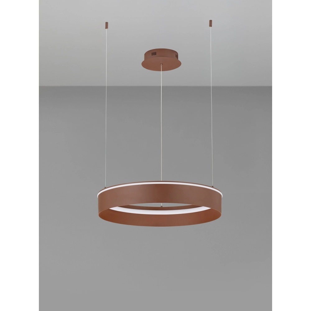 Moderne hanglamp Olivia bruin Ø 60cm Lyora 5212017494245