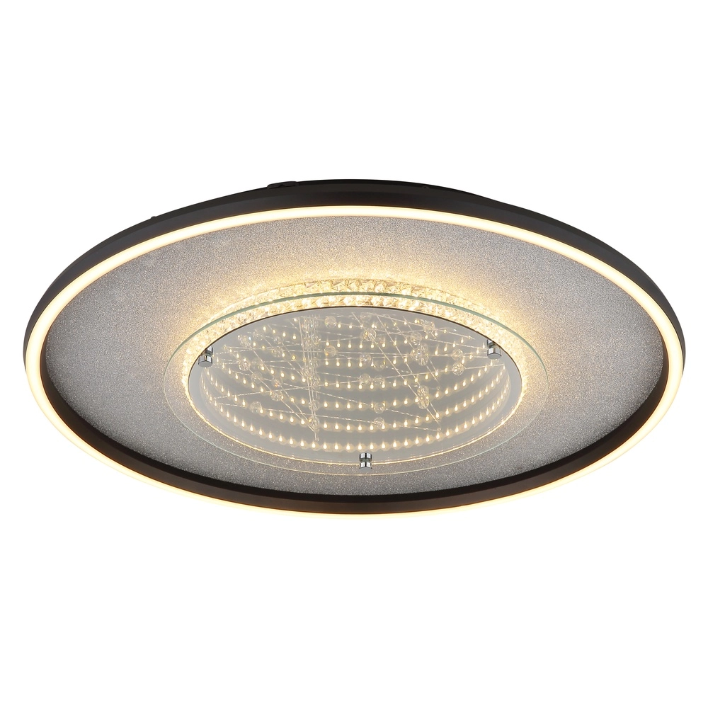 Plafondlamp Mirrora zwart Ø 51,5cm Globo 9007371569854