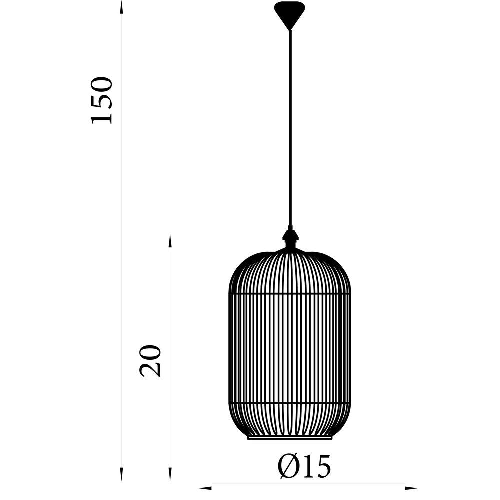 Hanglamp Pearl zwart met wit glas Searchlight 5053423306582