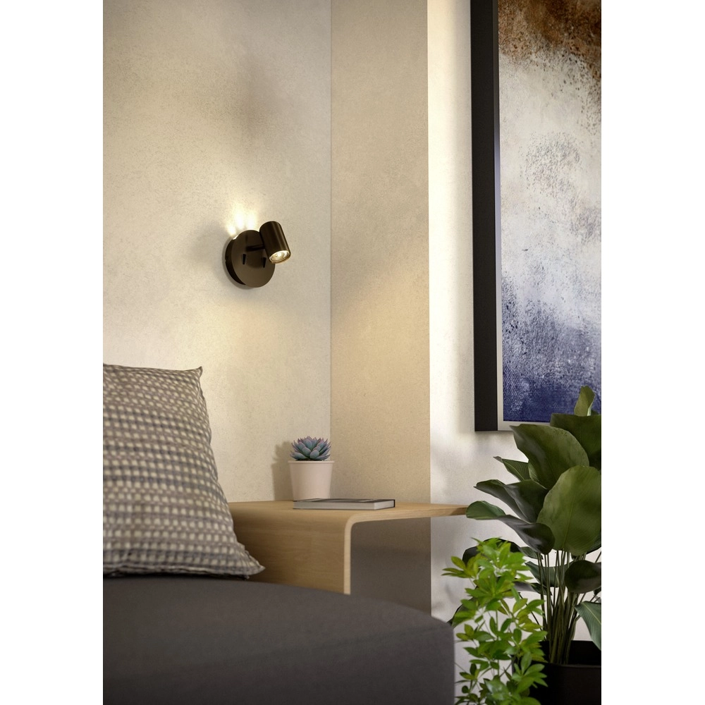 Opbouwspot Montemurro enkel donker brons Eglo 9008606392230