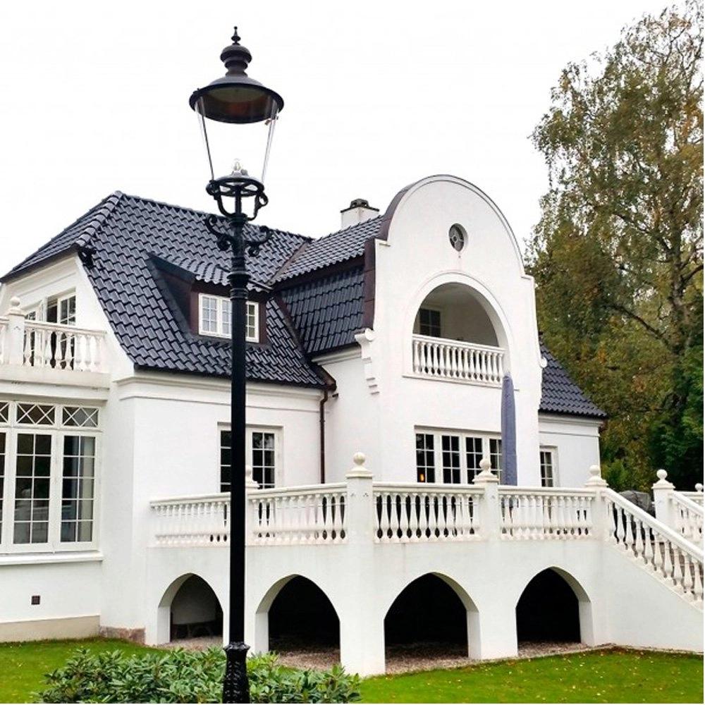 Nostalgische tuinlamp Dusseldorf zwart KS verlichting 8714732080149