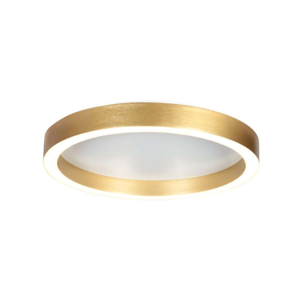 Design plafondlamp Ringlux goud Ø 30cm