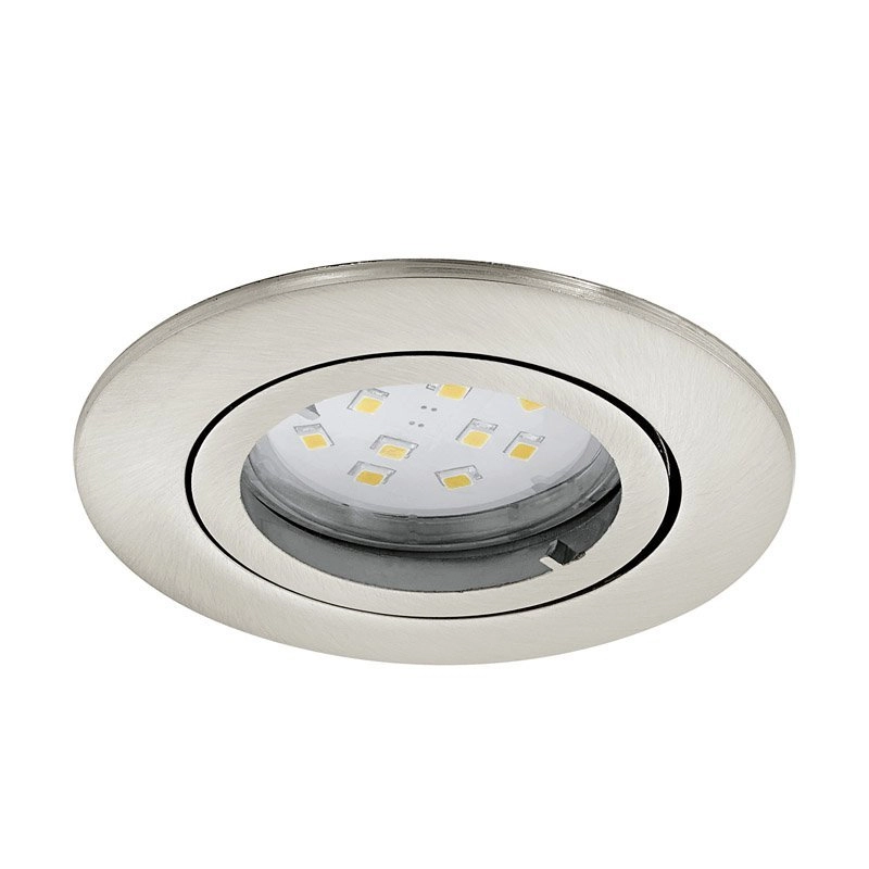 Led plafondspot Tedo 8cm nikkel mat
