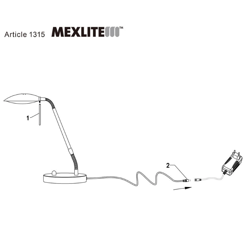 Bureaulamp Mexlite Steinhauer 8712746122398