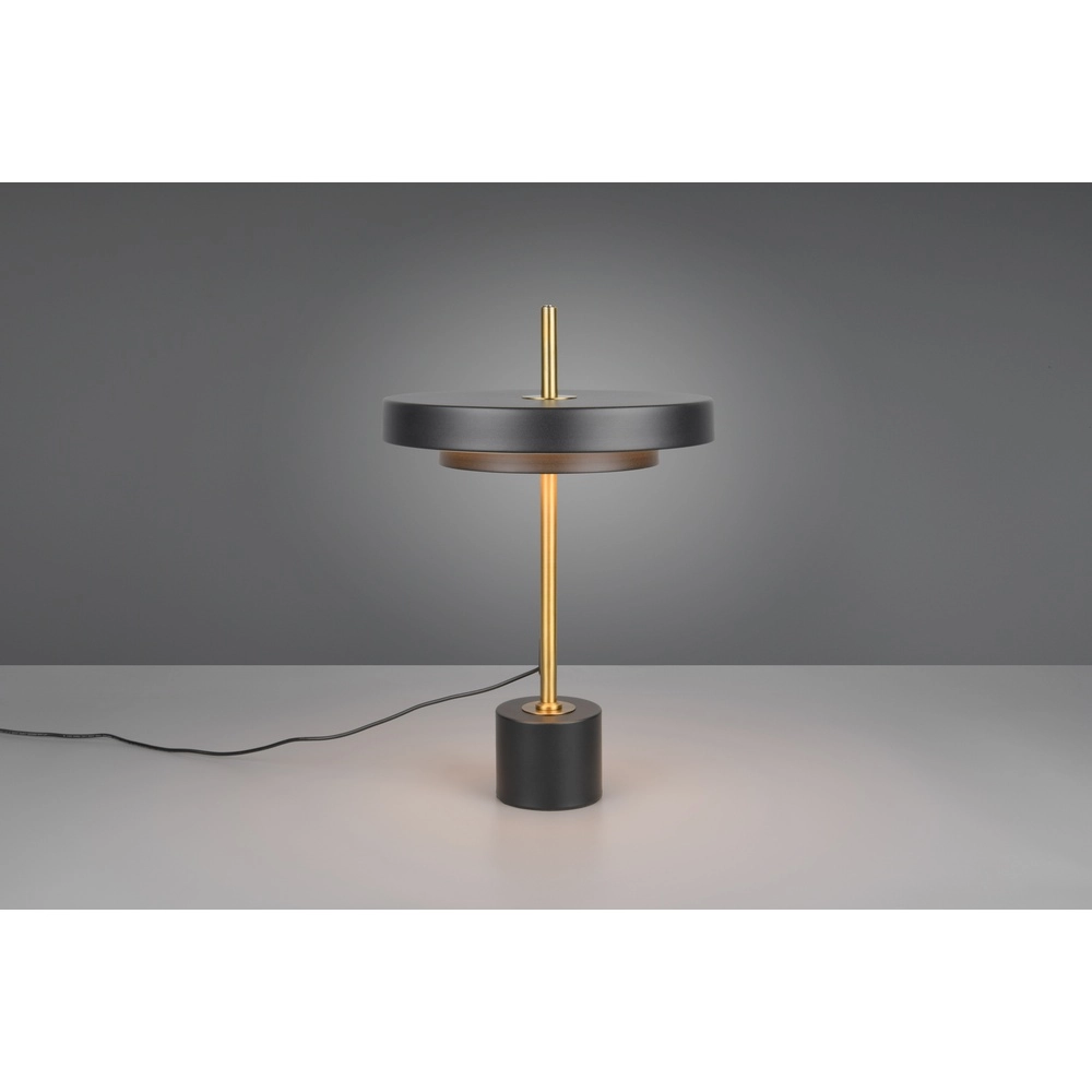 Design tafellamp Keaton zwart met goud