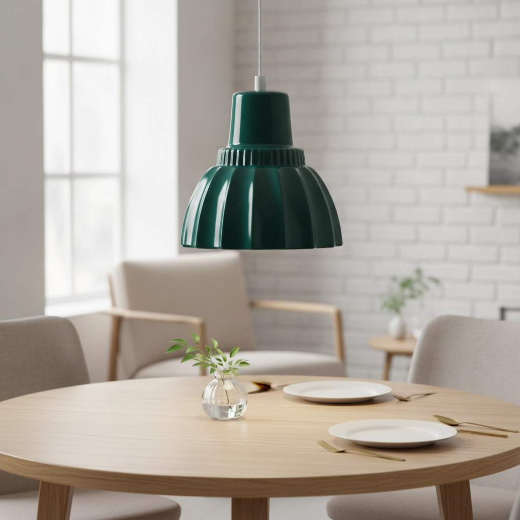 Hanglamp Picco wit met groen