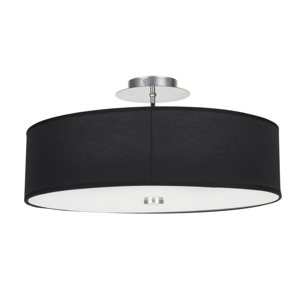 Zwarte plafondlamp Viviane Ø 50cm