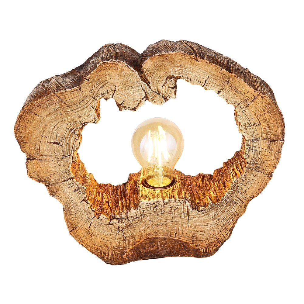 Unieke tafellamp Vinzenz hout Globo 9007371426706