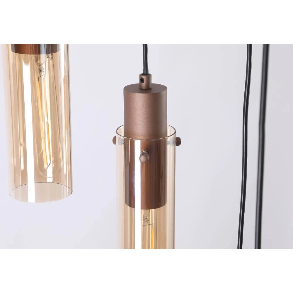 8-lichts vide hanglamp Sweden II rond Searchlight 5053423272061