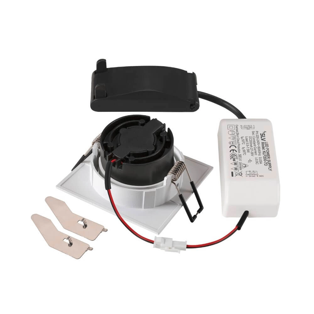 Vierkante led spot New Tria 68 wit - 2700K - 705lm - 38g SLV 4024163277747
