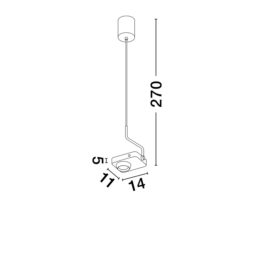 Hanglamp Kedros zwart Lyora 5212017464033