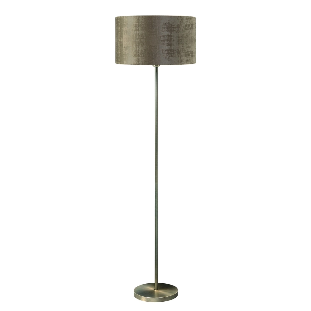 Vloerlamp Project koper brons met bruine kap