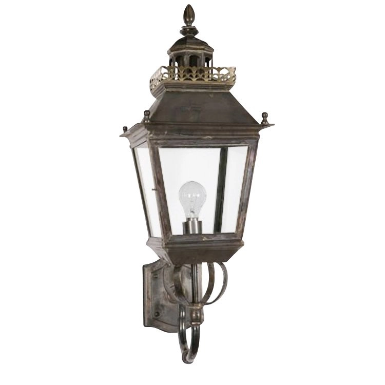 Landelijke buitenlamp Chateau handgemaakt - antiek koper (ANT)