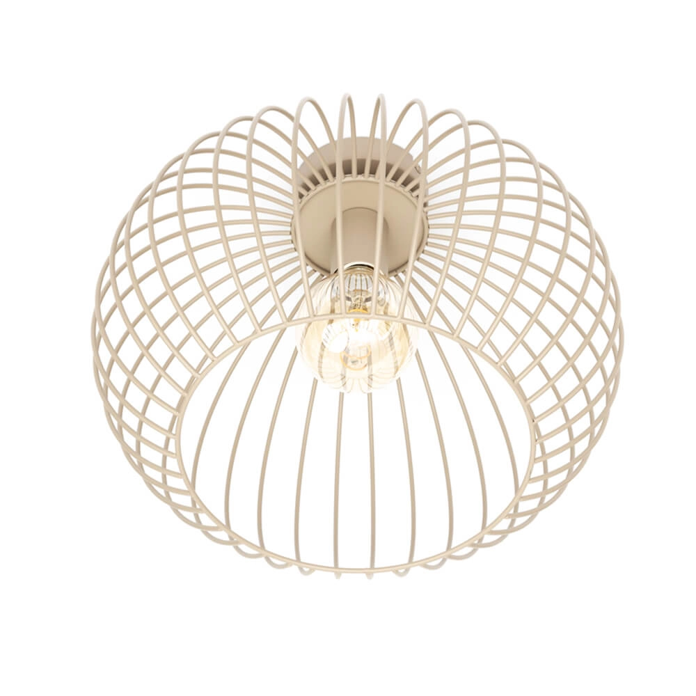 Draad plafondlamp Wire Ø 40cm zandkleurig