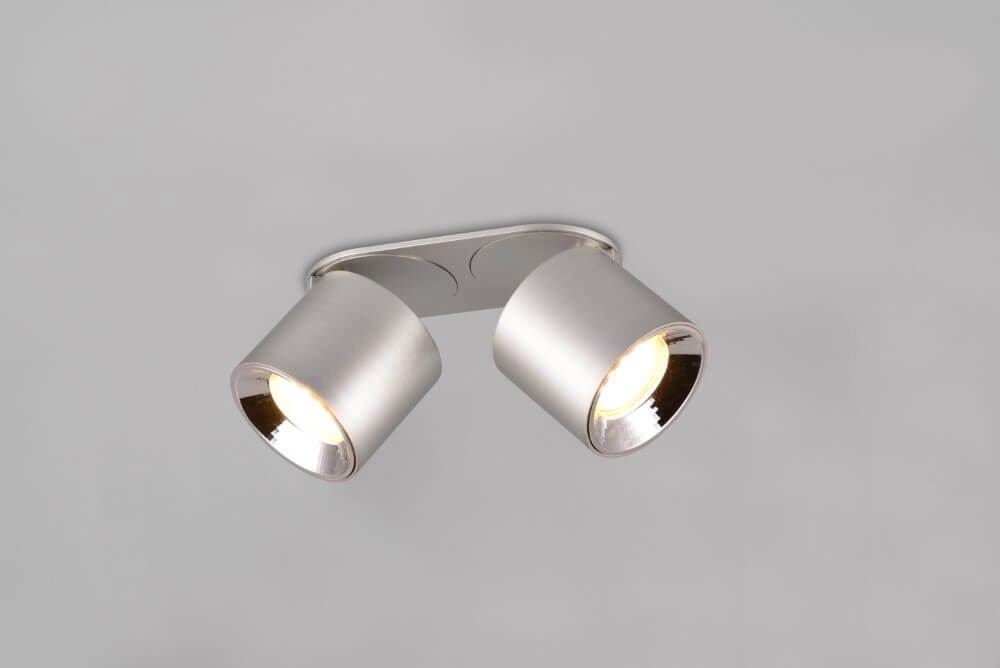 Plafondlamp Guayana 2-lichts nikkel Trio 4017807573978