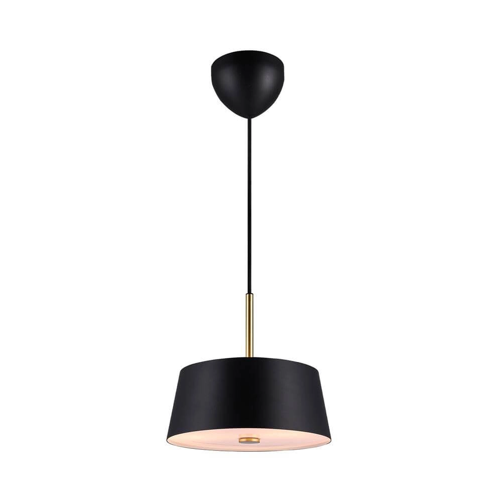 Strakke hanglamp Clasi zwart Ø 29cm