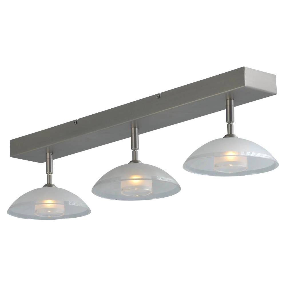 Led plafondlamp Melani 3-lichts metaalgrijs