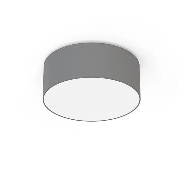 Grijze plafondlamp Cameron Ø 35cm