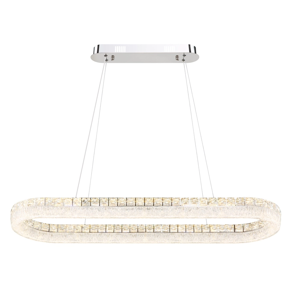 Hanglamp Laurel ovaal chroom Globo 9007371572779