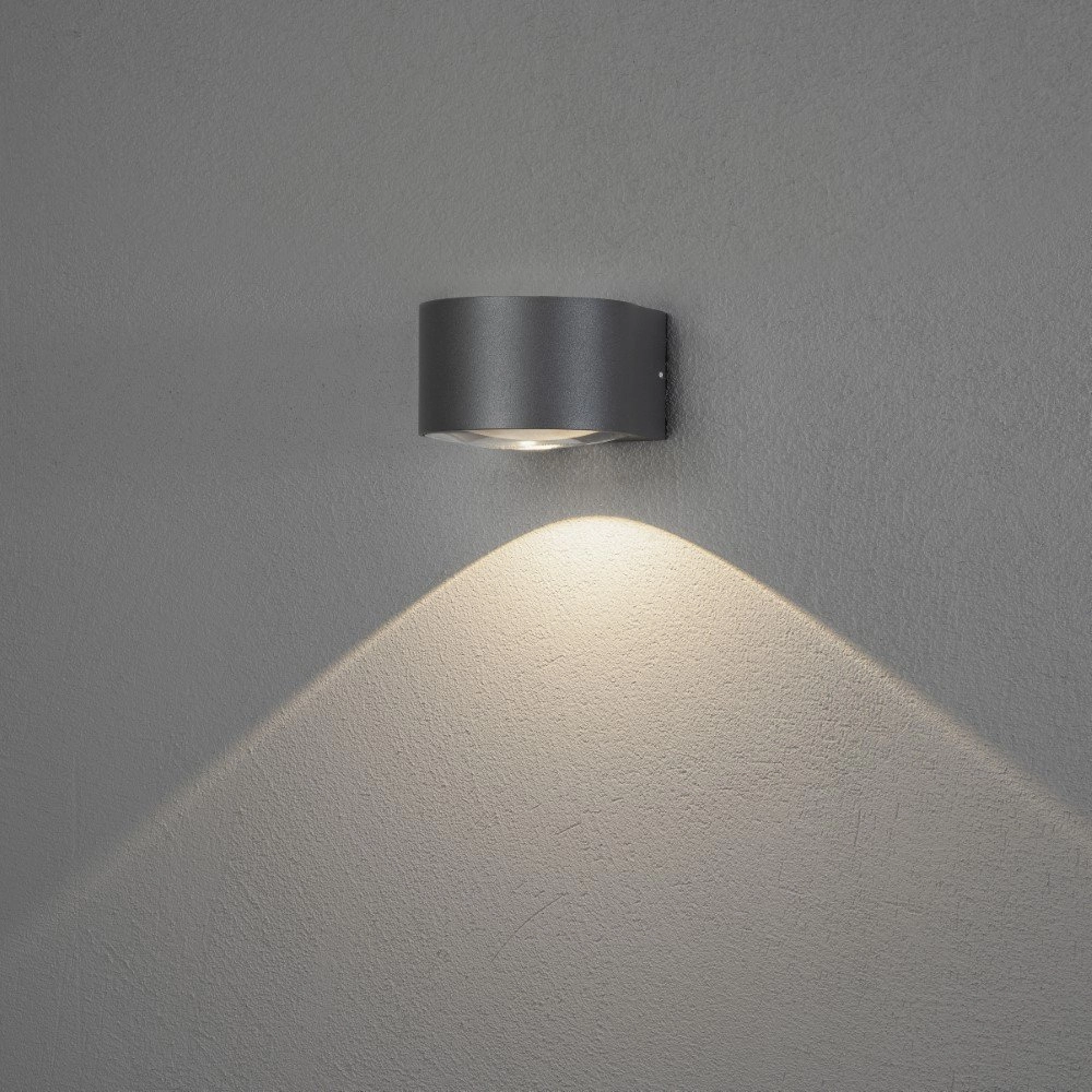 Strakke downlighter Gela antraciet