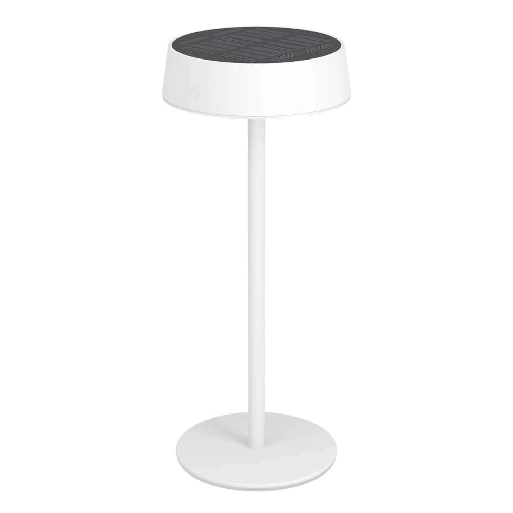Strakke tafellamp Simeri hybride wit
