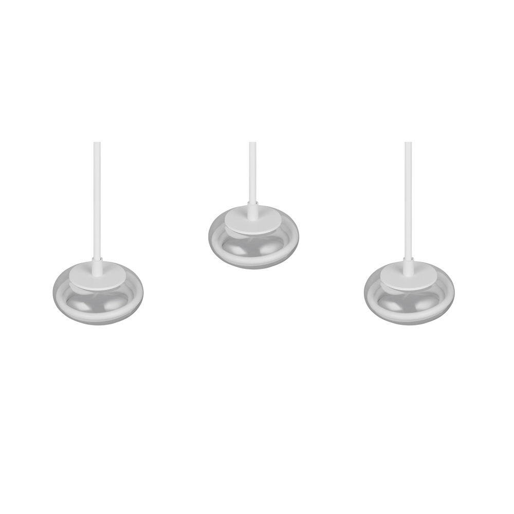 3-lichts design hanglamp Tarsia wit Trio 4017807683363