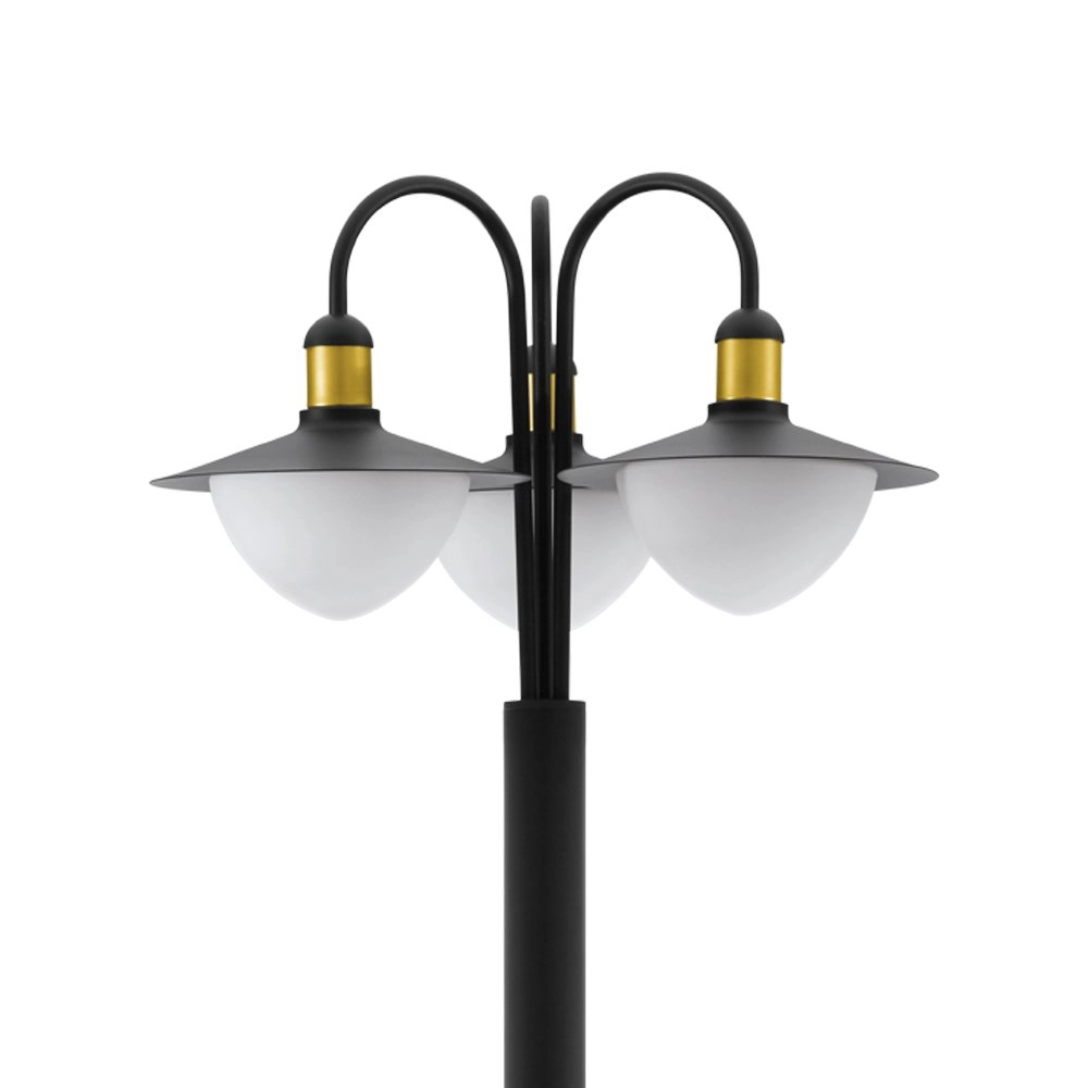 Staande buitenlamp Sirmione 220cm zwart met goud Eglo 9002759972882