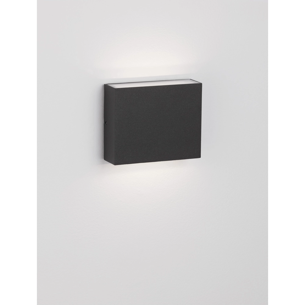 Wandlamp Dewi rechthoek antraciet