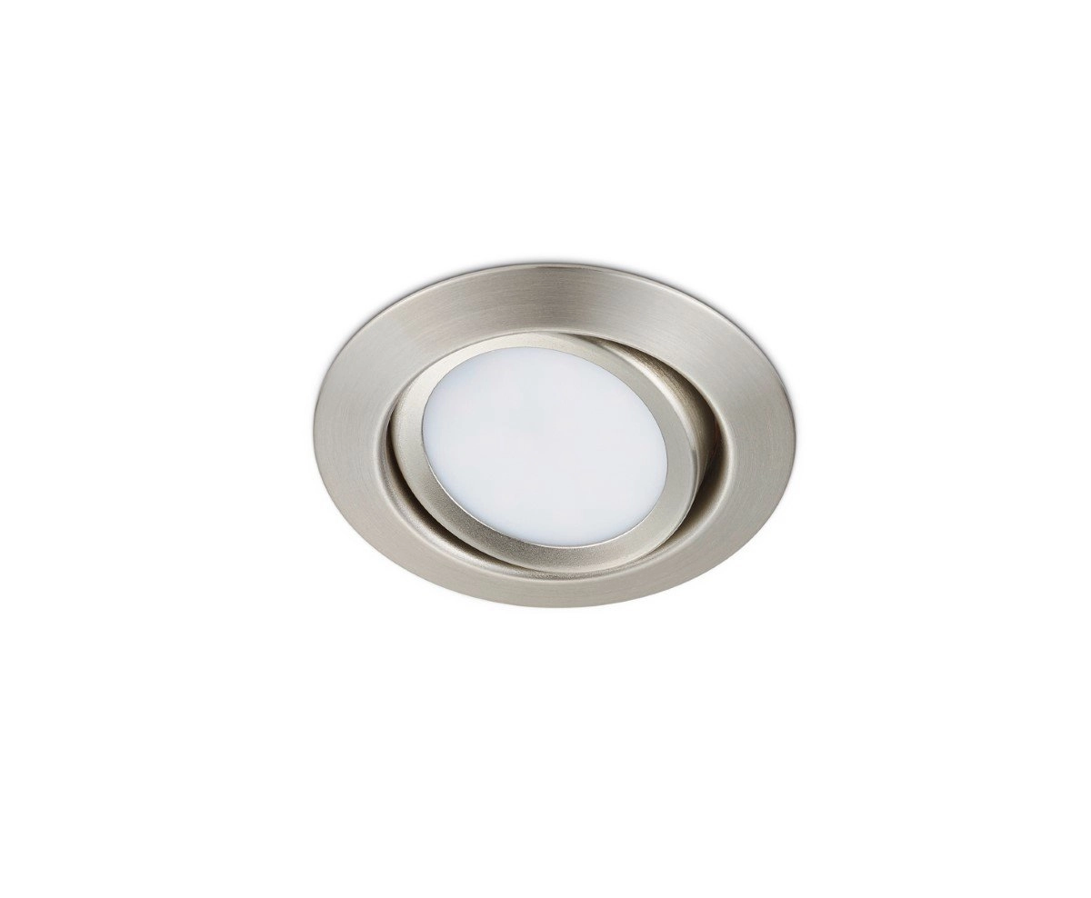 LED inbouwspot Rila 5w - 3000K - 8,2cm metaalgrijs