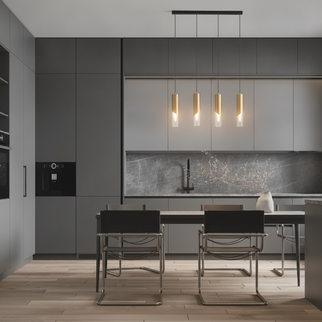 Design hanglamp Modesto 4-lichts goud