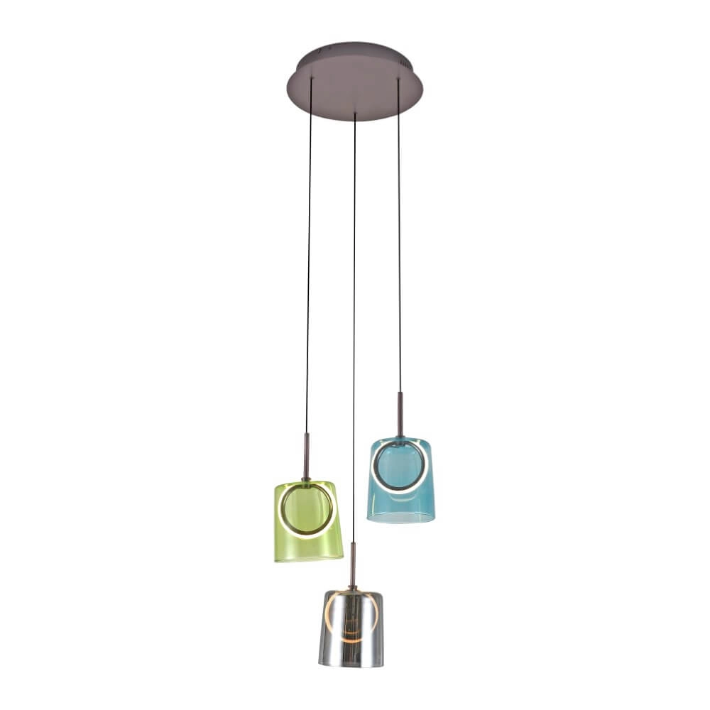 Hanglamp Zula 3-lichts rond