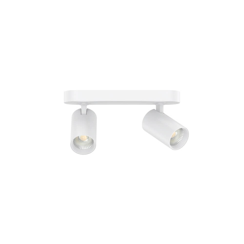 Led opbouwspot Tevo dubbel - wit - 2700K