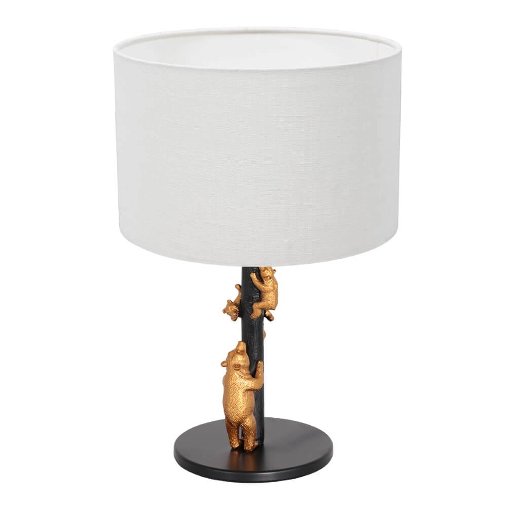 Design schemerlamp Animaux met zand linnen kap