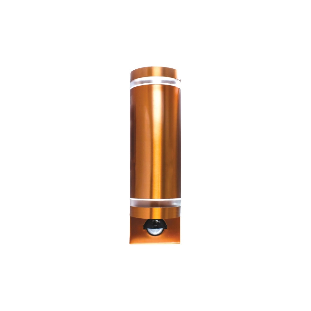 Dubbele wandspot met sensor Opden Roodkoper - 2x GU10 Lyora 5055788285687