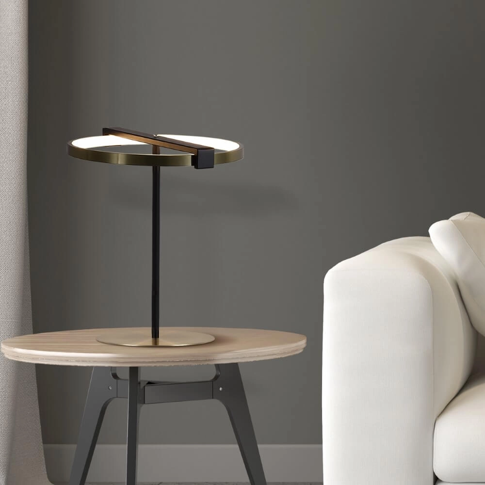 Table lamp Aerial Black and gold Searchlight 5053423274393