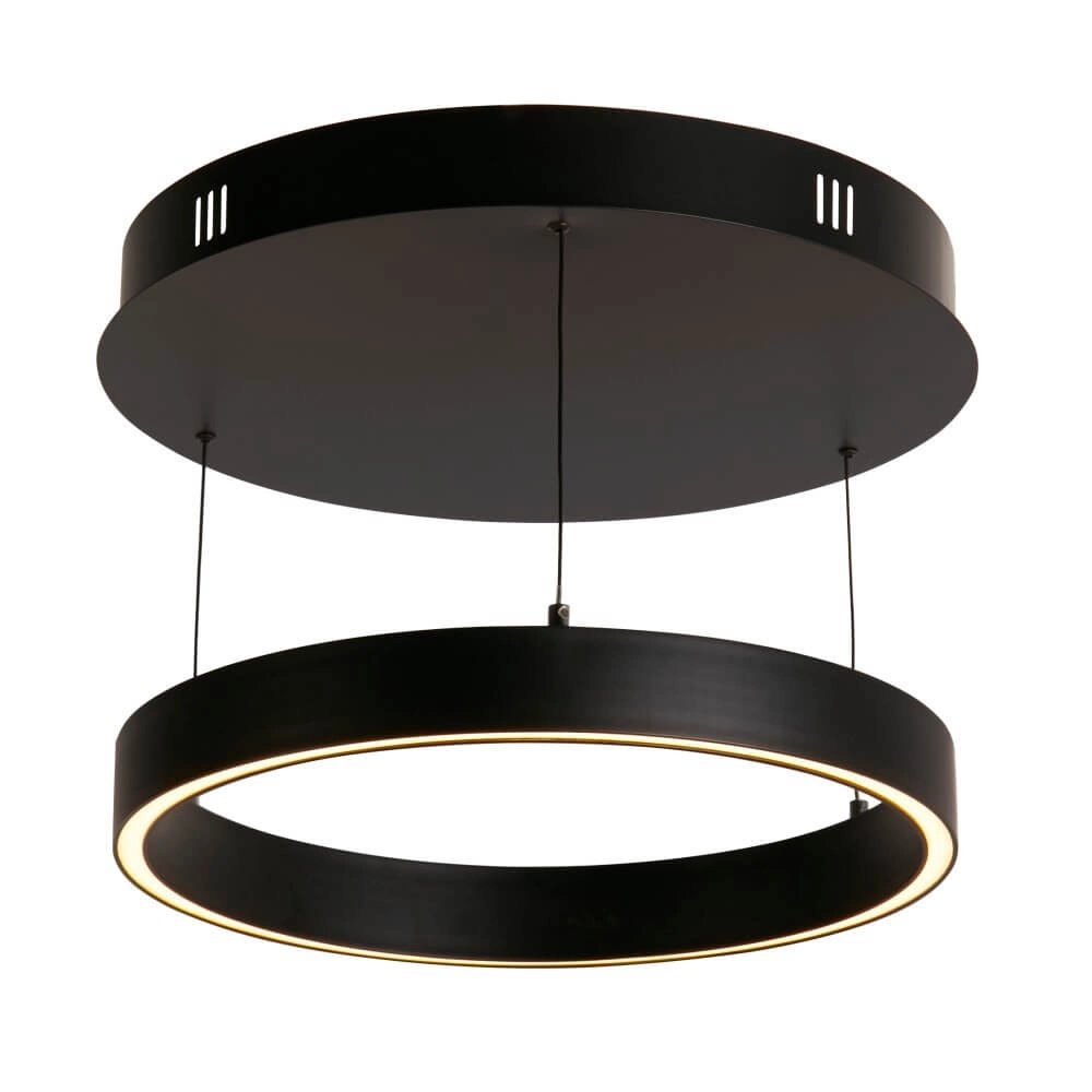 Ronde hanglamp Layla zwart Ø 44cm