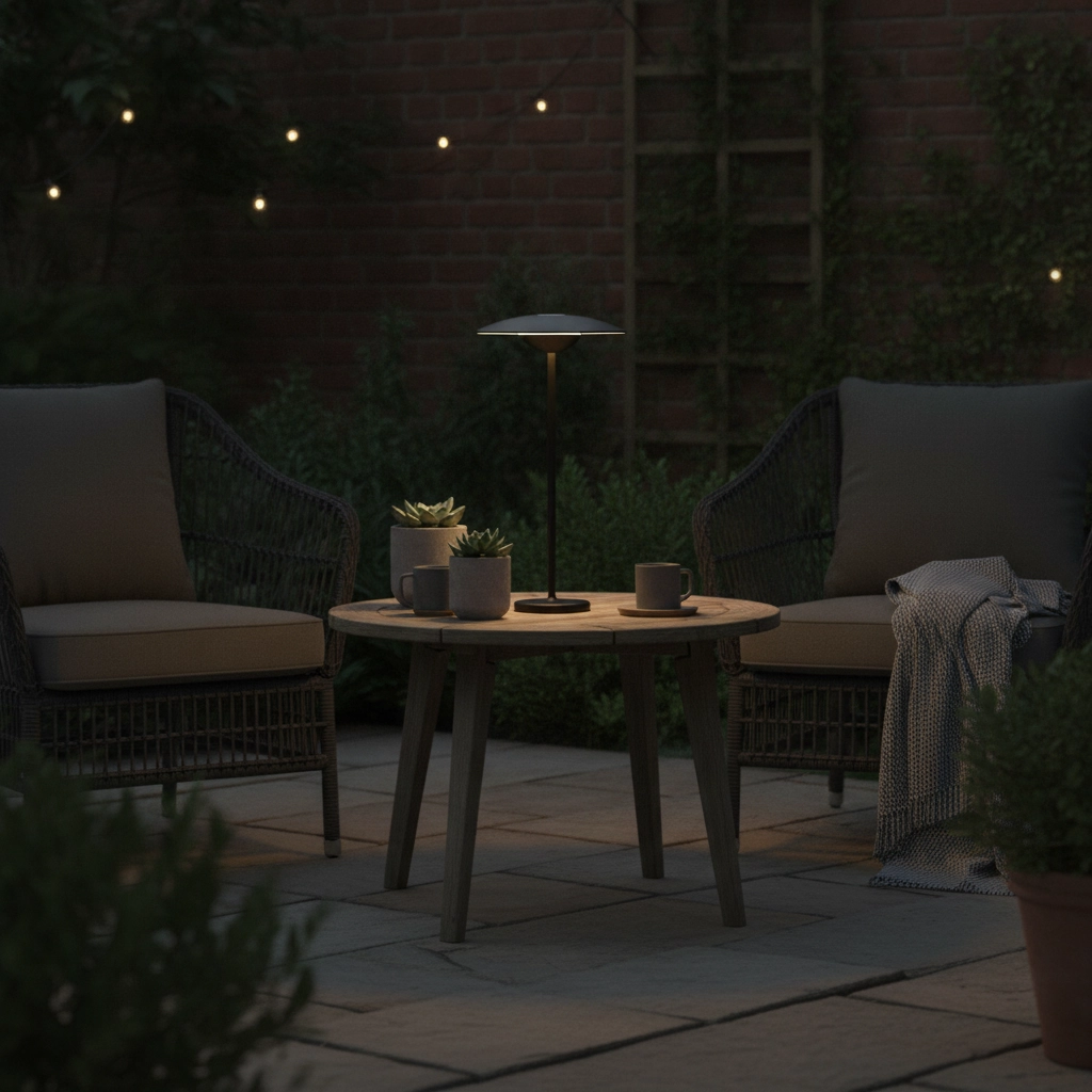 Tafellamp Fumo oplaadbaar zwart