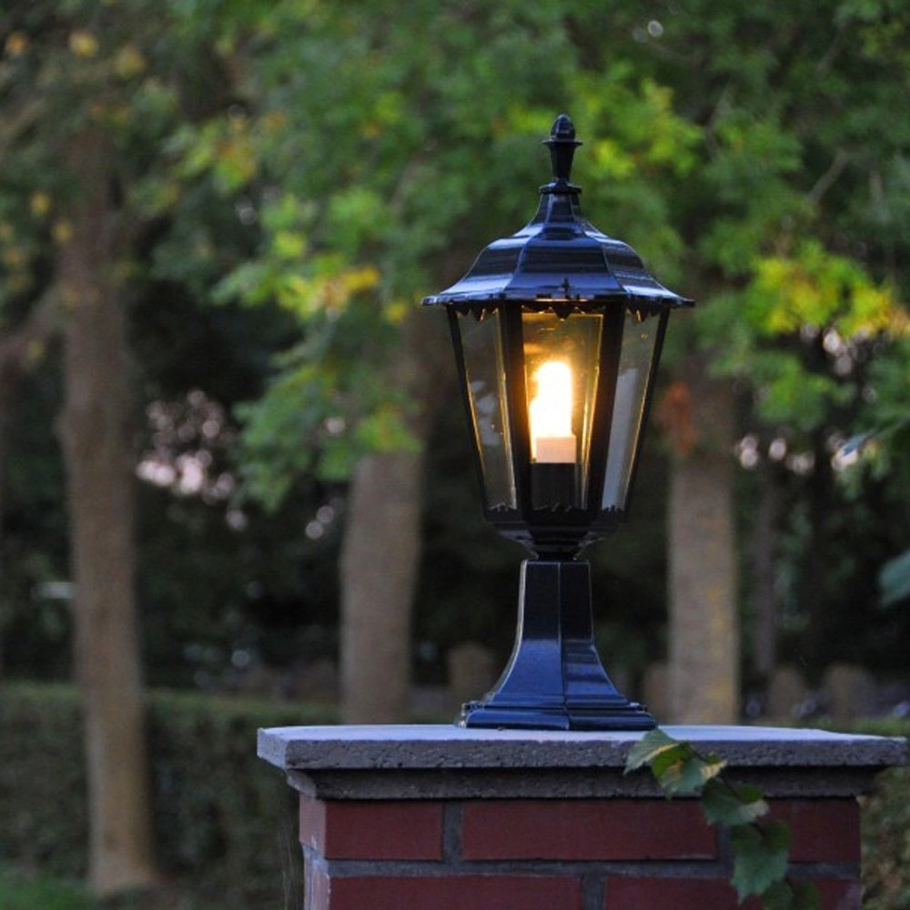 Klassieke tuinlamp Ancona zwart KS verlichting 8714732512947