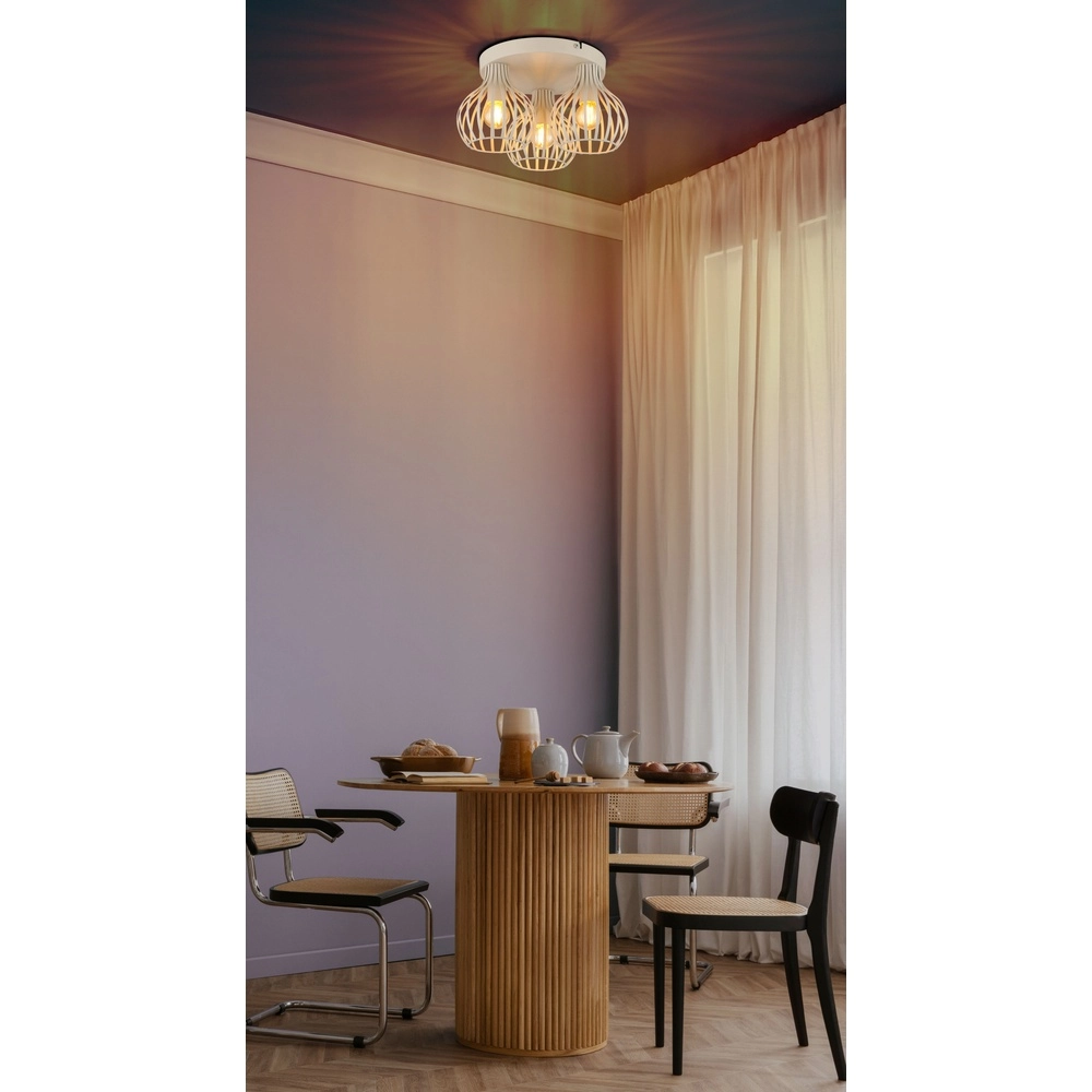 Plafondlamp 3-lichts Mateo zand bruin Globo 9007371575244