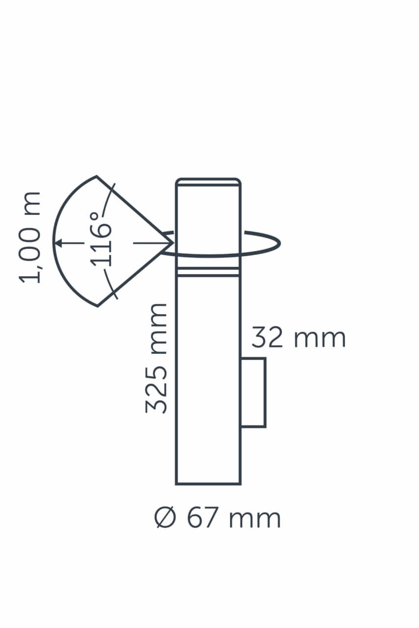 Buitenlicht LIV Wall Dark Grey 12 volt LED In-lite 8717051003837