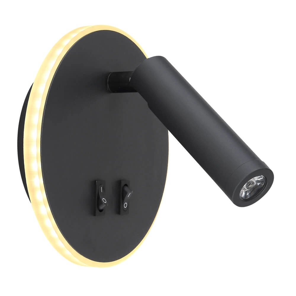 Strakke wandlamp Many zwart Globo 9007371419616